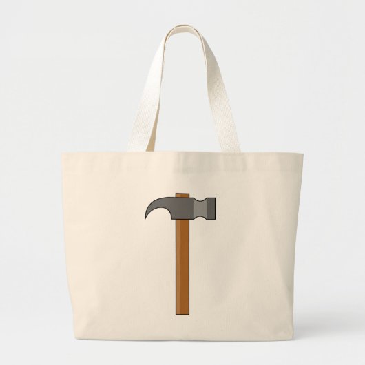 Klauw Hammer Cartoon Grote Tote Bag (Voorkant)