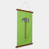 Klauw Hammer Cartoon Hangend Wandkleed (Gebogen)