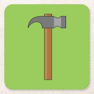 Klauw Hammer Cartoon Kartonnen Onderzetters