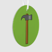 Klauw Hammer Cartoon Ornament (voorkant)