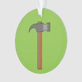 Klauw Hammer Cartoon Ornament (voorkant)