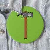 Klauw Hammer Cartoon Ronde Button 6,0 Cm (In situ)