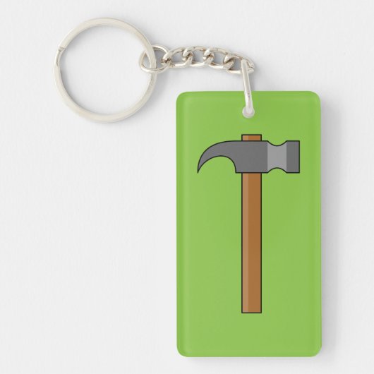 Klauw Hammer Cartoon Sleutelhanger (Voorkant)
