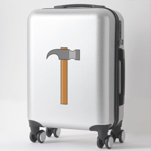 Klauw Hammer Cartoon Sticker (Koffer)