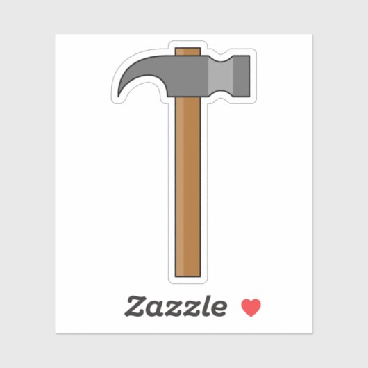 Klauw Hammer Cartoon Sticker (Vel)