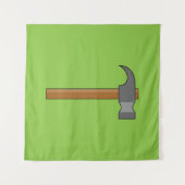 Klauw Hammer Cartoon Wandkleed (Voorkant (horizontaal))