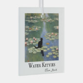 Klauw Monet Water Lelies Kat Vijver Kerstmis Glas Ornament (Voorkant Rechts)