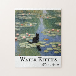 Klauw Monet Water Lelies Kat Vijver Legpuzzel