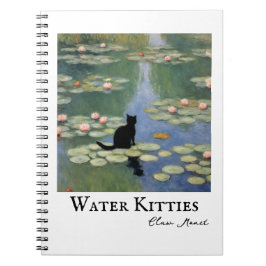 Klauw Monet Water Lelies Kat Vijver Notitieboek