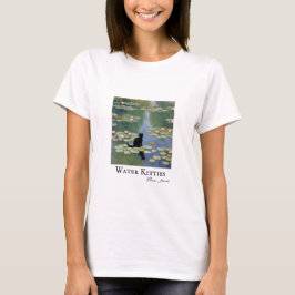 Klauw Monet Water Lelies Kat Vijver T-shirt