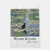 Klauw Monet Water Lelies Kat Vijver Theedoek (Verticaal)