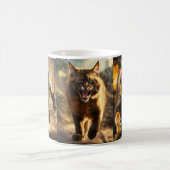 Klauwen en koffie: Cat Wolverine Print Mok (Center)