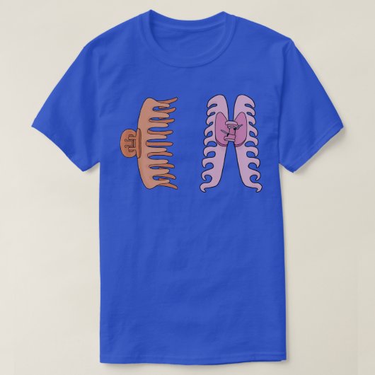 Klauwen haarklemmen t-shirt (Design voorkant)