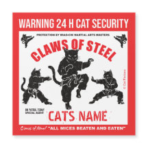 Klauwen van Staal Gepersonaliseerde Kattenbeveilig