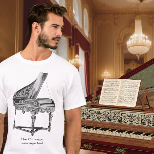  klavecimbel muziekinstrument muziekliefhebber t-shirt