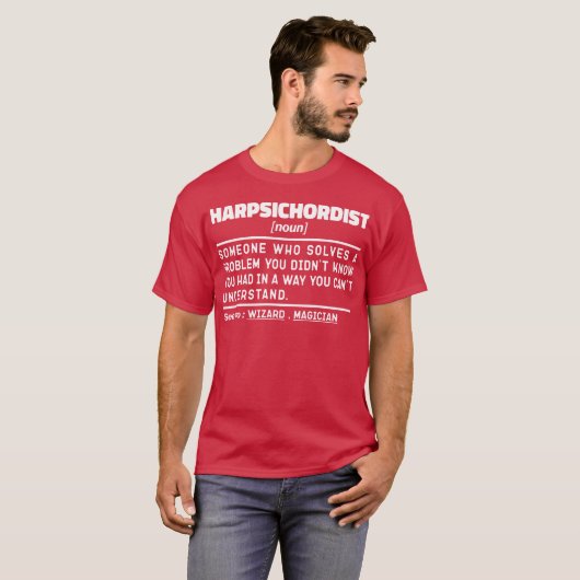 Klavecimbelspeler Zelfstandig naamwoord Definitie  T-shirt (Voorkant volledig)