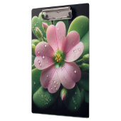 Klaver Bloemen Roze en Groene Oxalis Klembord (Links)