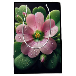 Klaver Bloemen Roze en Groene Oxalis Medium Cadeauzakje