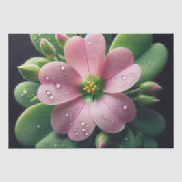 Klaver Bloemen Roze en Groene Oxalis Tissuepapier