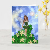 Klaver - de Fee van de Klaver Kaart (Gele Bloem)