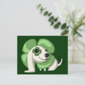 Klaver de hond briefkaart (Staand voorkant)