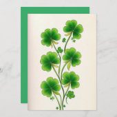 Klaver Decoratie Kaart (Voorkant / Achterkant)