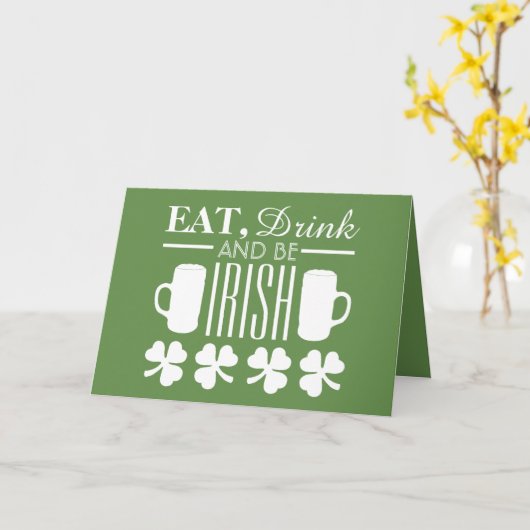 Klaver en Bier  Kaart (Gele Bloem)