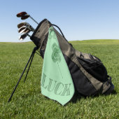 Klaver Geluk Golfhanddoek (Groen)