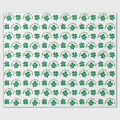 Klaver Groen St. Patrick`s Day Cadeaupapier (Vlak)