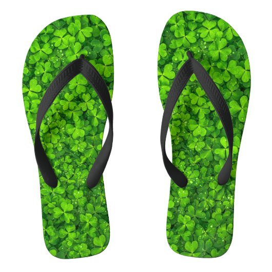 Klaver groen, St. Patrick's Day, Teenslippers (Voetbed)