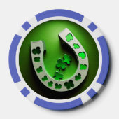 Klaver Hoefijzer Pokerchip (Achterkant)