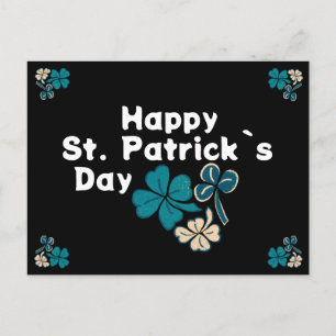 Klaver Iers Gelukkig St. Patrick`s Dag Feestdagenkaart