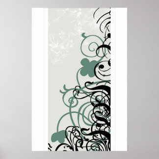 klaver in vector poster