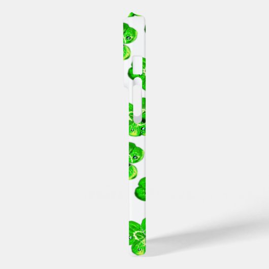 Klaver iPhone Case met regendruppels - Kies kleur (Achterkant / Links)