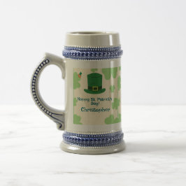 Klaver, kabouters & Pot met Goud Stein Bierpul