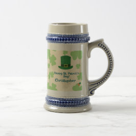 Klaver, kabouters & Pot met Goud Stein Bierpul