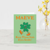 KLAVER LAAT DIE IERSE OGIES SMILEN  KAART (Gele Bloem)