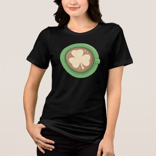 Klaver Latte Tri-Blend Shirt (Voorkant)