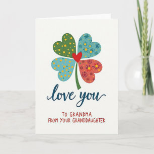 Klaver Liefde Voor Je Oma Kaart