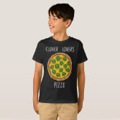 Klaver Liefhebbers Pizza St Patrick's Day Fun Boys T-shirt (Voorkant volledig)