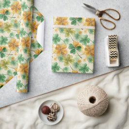 Klaver Luck St. Patrick's Day Cadeaupapier