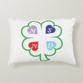 Klaver met hartjes accent kussen (Voorkant)