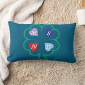 Klaver met hartjes kussen (Deken)