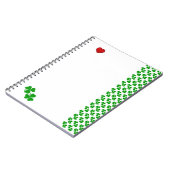 Klaver met rood hart Ierse kantoorartikelen Notitieboek (Linkerzijde)