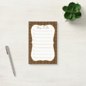 Klaver op Bruin & Wit  & Dingen om te Doen Post-it® Notes (Kantoor)