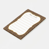 Klaver op Bruin & Wit  & Dingen om te Doen Post-it® Notes (Schuin)