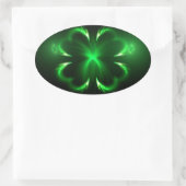 klaver ovale sticker (Tas)