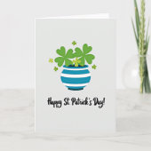 Klaver Pot Luck St. Patrick's kaart (Voorkant)