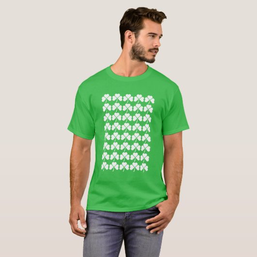Klaver rasterpatroon t-shirt (Voorkant volledig)