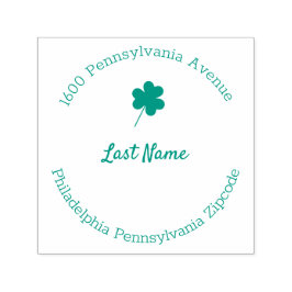 Klaver Rond Zelfinktende Stempel